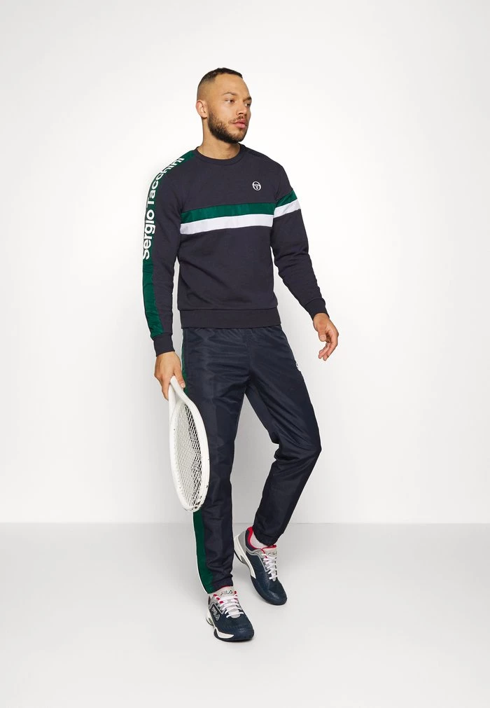 Sergio Tacchini ABITA TRACK PANTS - Tracksuit Bottoms - Navy/botanical 2 Sergio Tacchini ABITA TRACK PANTS - Tracksuit Bottoms - Navy/botanical - Image 2