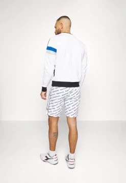 Sergio Tacchini RIPETIZIONE SHORTS - Sports Shorts - White/black -Sergio Tacchini Sales 0e435e202868455f93f4453261fab263