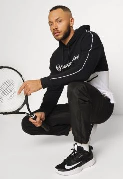 Sergio Tacchini CARSON PANTS - Tracksuit Bottoms - Black/harvest Gold -Sergio Tacchini Sales 0e7b5136d7f740fb82e393ef776d2698