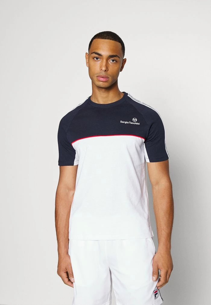 Sergio Tacchini NASTRO - Print T-shirt - Navy/white 1 Sergio Tacchini NASTRO - Print T-shirt - Navy/white