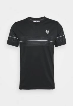Sergio Tacchini NUNTENG - Print T-shirt - Black -Sergio Tacchini Sales 0f9b9d32b1b64a0a8c4c35fe32a7520d