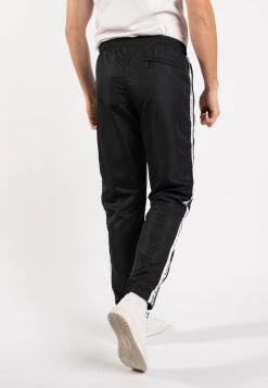 Sergio Tacchini NASTRO PANTS - Trousers - Black White -Sergio Tacchini Sales 103e42773ee84f0493c39902f2d9feaa
