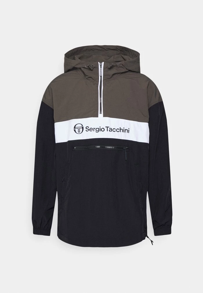 Sergio Tacchini ANORAK - Windbreaker - Black/olive/anthracite 8 Sergio Tacchini ANORAK - Windbreaker - Black/olive/anthracite - Image 8