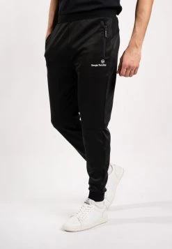 Sergio Tacchini DONET PANTS - Tracksuit Bottoms - Black/white -Sergio Tacchini Sales 1b377c4899184a80be5d0c3e1281ab81
