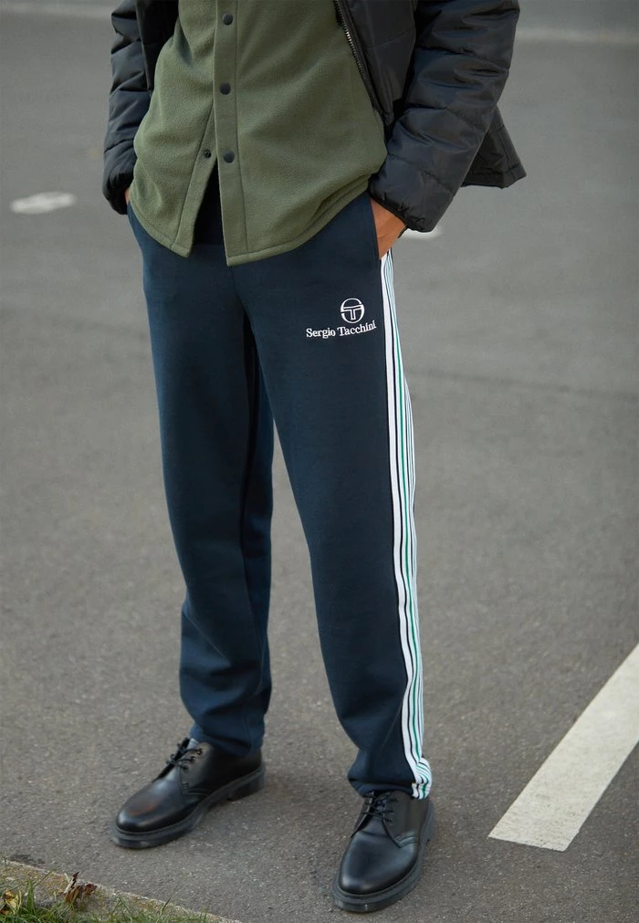 Sergio Tacchini BENNY JOGGER - Tracksuit Bottoms - Navy/white/green 3 Sergio Tacchini BENNY JOGGER - Tracksuit Bottoms - Navy/white/green - Image 3