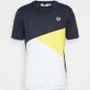 Sergio Tacchini EQUILATERO - Print T-shirt - Navy/blazing Yellow -Sergio Tacchini Sales 2b7a5017196647bca64aa223c481a9e3