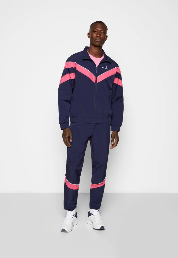 Sergio Tacchini NOVARA TRACKSUIT - Tracksuit - Maritime Blue/fuchsia Rose 3 Sergio Tacchini NOVARA TRACKSUIT - Tracksuit - Maritime Blue/fuchsia Rose - Image 3