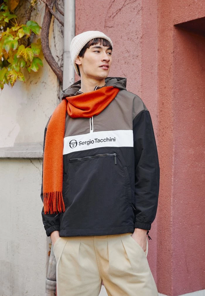 Sergio Tacchini ANORAK - Windbreaker - Black/olive/anthracite 3 Sergio Tacchini ANORAK - Windbreaker - Black/olive/anthracite - Image 3