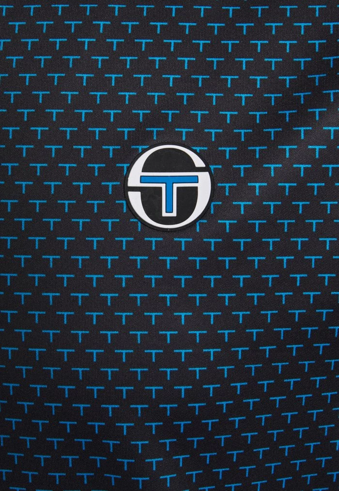 Sergio Tacchini COURT V-NECK TEE - Print T-shirt - Blue 3 Sergio Tacchini COURT V-NECK TEE - Print T-shirt - Blue - Image 3
