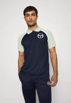 Sergio Tacchini MC STAFF - Sports T-shirt - Navy/smoke Green