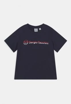 Sergio Tacchini NIBERIS UNISEX - Print T-shirt - Night Sky/tango Red