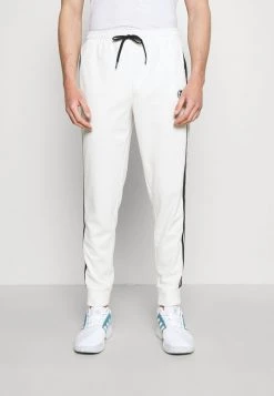 Sergio Tacchini TRACK PANTS YOUNGLINE - Tracksuit Bottoms - Blanc De Blanc/night Sky