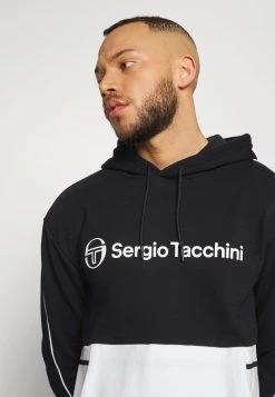 Sergio Tacchini ALOE - Hoodie - Black/white -Sergio Tacchini Sales 40cc1aded5524842b3d8c3b8bb491954