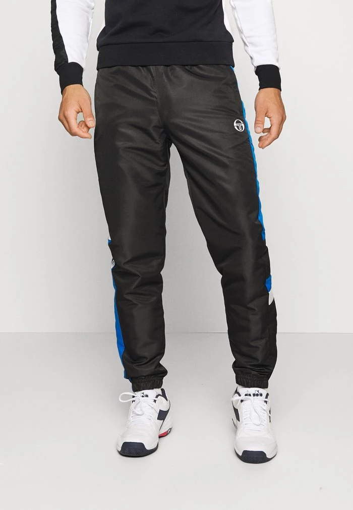 Sergio Tacchini FASCIA PANTS - Tracksuit Bottoms - Black/lapis Blue 1 Sergio Tacchini FASCIA PANTS - Tracksuit Bottoms - Black/lapis Blue