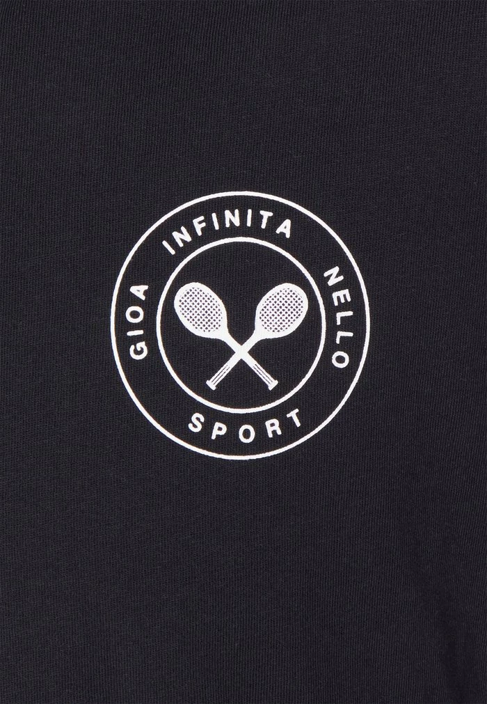 Sergio Tacchini LINEA SPORT TEE - Print T-shirt - Black 3 Sergio Tacchini LINEA SPORT TEE - Print T-shirt - Black - Image 3