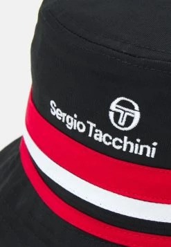 Sergio Tacchini BUCKET HAT UNISEX - Hat - Black/port/white -Sergio Tacchini Sales 45cc27d632f744158b8f37b098569bdd
