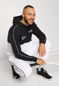 Sergio Tacchini RIPETIZIONE PANTS - Tracksuit Bottoms - White/black -Sergio Tacchini Sales 4de47c4c64df4aaea22ef09022aff0b7