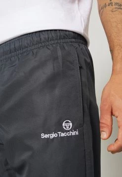 Sergio Tacchini CARSON PANTS - Tracksuit Bottoms - Ebony/white -Sergio Tacchini Sales 4e5fd771f41647018f1a4afd00700dc5