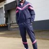Sergio Tacchini NOVARA TRACKSUIT - Tracksuit - Maritime Blue/fuchsia Rose