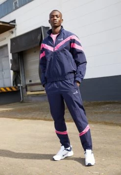 Sergio Tacchini NOVARA TRACKSUIT - Tracksuit - Maritime Blue/fuchsia Rose