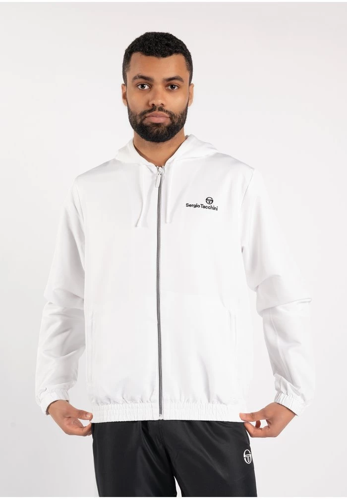 Sergio Tacchini CARSON - Training Jacket - White Black 1 Sergio Tacchini CARSON - Training Jacket - White Black