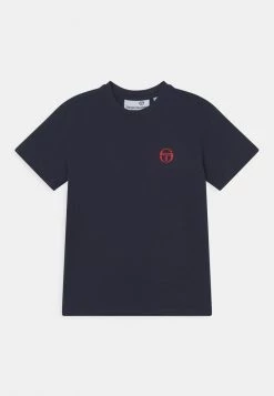 Sergio Tacchini NOLIN JR UNISEX - Print T-shirt - Night Sky/tango Red