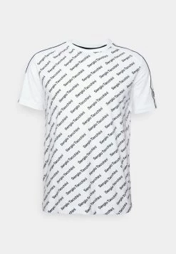 Sergio Tacchini RIPETIZIONE - Print T-shirt - White/black -Sergio Tacchini Sales 51e59461ffca4c8b91d21ec9339a922c