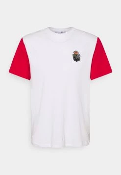 Sergio Tacchini RAINIER - Print T-shirt - Blanc De Blanc/tango Red