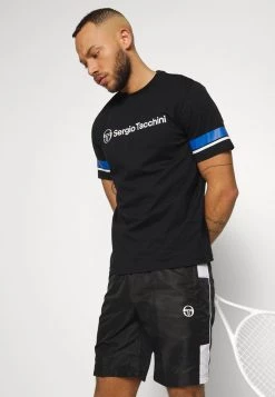 Sergio Tacchini VEBITA - Sports Shorts - Black/white -Sergio Tacchini Sales 5d7f2e36bbb74b169bb01607e7cb6def