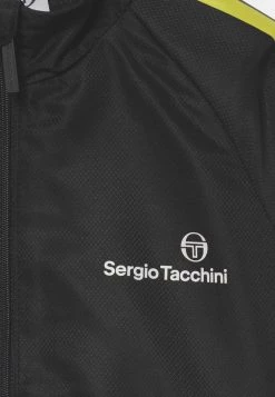 Sergio Tacchini NISKY KID TRACKSUIT UNISEX - Tracksuit - Anthracite/acid Lime -Sergio Tacchini Sales 601be452eca3417eb48a5ee316637020