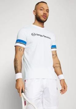 Sergio Tacchini ABELIA - Print T-shirt - Blanc/blue -Sergio Tacchini Sales 661c33cbef624bb5ab2641d674cc6f95