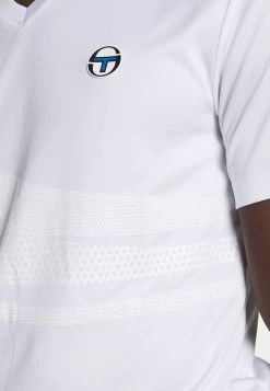 Sergio Tacchini FAENZA V NECK TEE - Print T-shirt - Brilliant White -Sergio Tacchini Sales 68209c64e79a404f9afc6e61dc6817f2