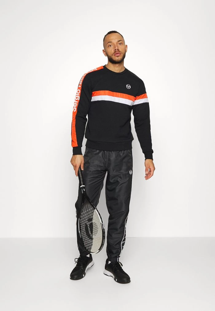 Sergio Tacchini FASCIA - Sweatshirt - Black/flash Orange 2 Sergio Tacchini FASCIA - Sweatshirt - Black/flash Orange - Image 2