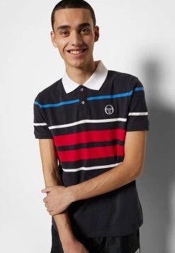 Sergio Tacchini CLOUD - Polo Shirt - Night Sky/tango Red -Sergio Tacchini Sales 75b7cef481a14234b470f983604713ef