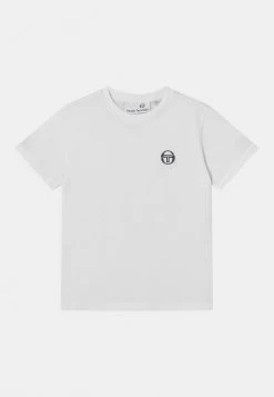Sergio Tacchini NOLIN JR UNISEX - Print T-shirt - White/tango Red