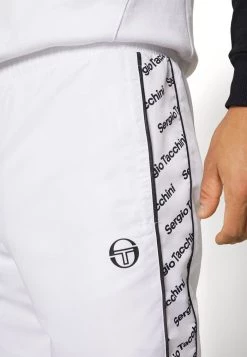 Sergio Tacchini RIPETIZIONE PANTS - Tracksuit Bottoms - White/black -Sergio Tacchini Sales 79897644e1fe4aa3b7c16d310be47e5d