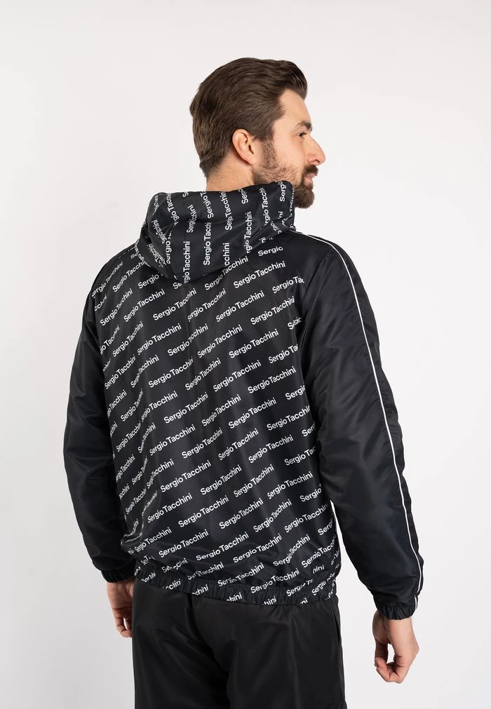 Sergio Tacchini Training Jacket - Black White 2 Sergio Tacchini Training Jacket - Black White - Image 2