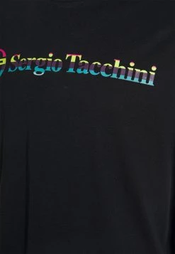 Sergio Tacchini ALTOMONTE TEE - Print T-shirt - Black -Sergio Tacchini Sales 8707748efeb44fd0b02b49fa69703ae5