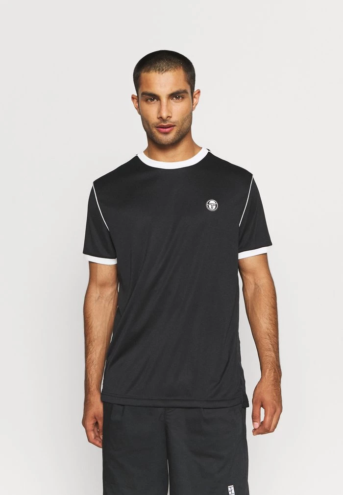 Sergio Tacchini MAN - Print T-shirt - Anthracite/blanc De Blanc 1 Sergio Tacchini MAN - Print T-shirt - Anthracite/blanc De Blanc