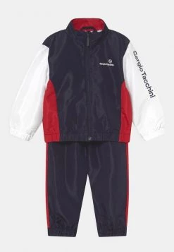Sergio Tacchini NUXUNBABY TRACKSUIT SET UNISEX - Tracksuit - Night Sky/tango Red