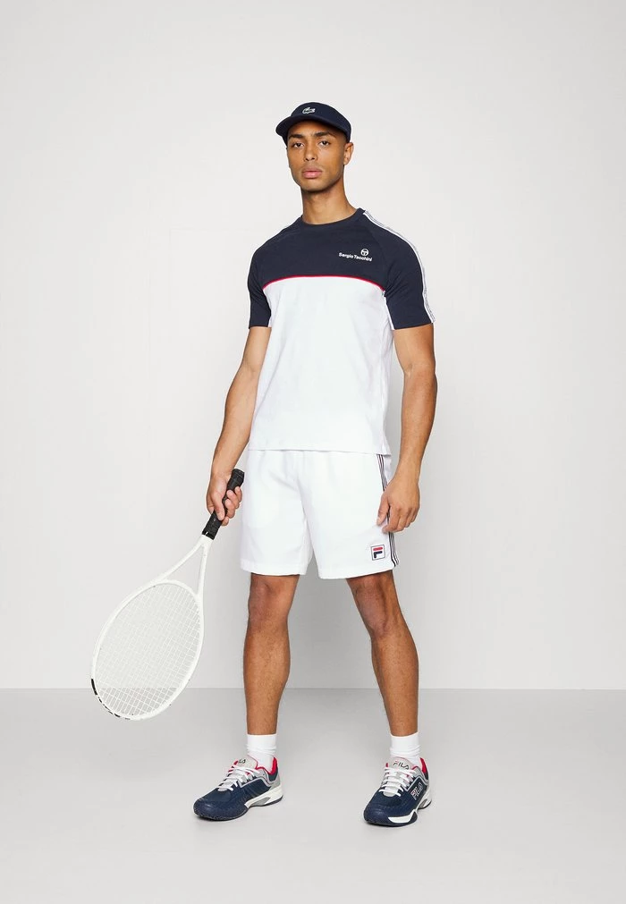 Sergio Tacchini NASTRO - Print T-shirt - Navy/white 2 Sergio Tacchini NASTRO - Print T-shirt - Navy/white - Image 2