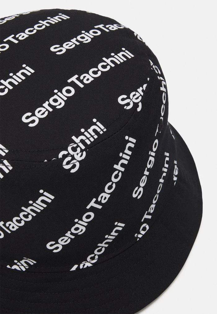 Sergio Tacchini RIPETIZIONE BUCKET HAT - Hat - Black/white 3 Sergio Tacchini RIPETIZIONE BUCKET HAT - Hat - Black/white - Image 3