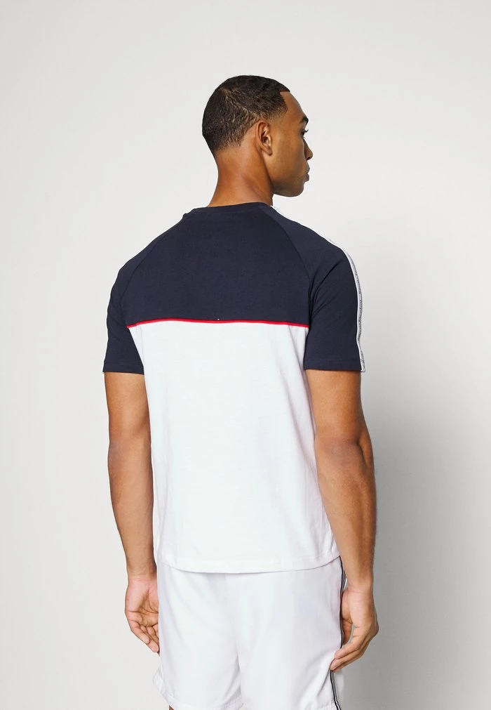Sergio Tacchini NASTRO - Print T-shirt - Navy/white 3 Sergio Tacchini NASTRO - Print T-shirt - Navy/white - Image 3