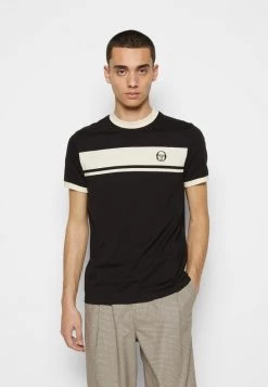 Sergio Tacchini MASTERS TEE - Print T-shirt - Black/gardenia -Sergio Tacchini Sales 9a389341e0cb41769af28d7269e61fcd