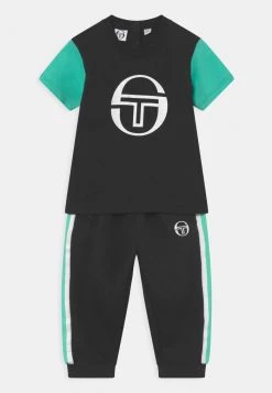 Sergio Tacchini NOVUR BABY SET UNISEX - Tracksuit - Anthracite/biscay Green
