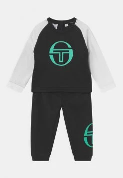 Sergio Tacchini BABY TRACKSUIT SET UNISEX - Tracksuit - Anthracite/biscay Green