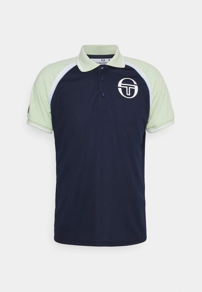 Sergio Tacchini MC STAFF - Sports T-shirt - Navy/smoke Green 6 Sergio Tacchini MC STAFF - Sports T-shirt - Navy/smoke Green - Image 6