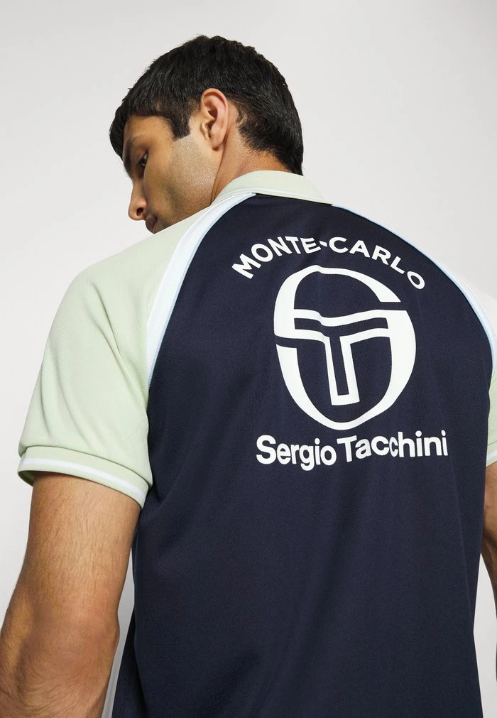 Sergio Tacchini MC STAFF - Sports T-shirt - Navy/smoke Green 5 Sergio Tacchini MC STAFF - Sports T-shirt - Navy/smoke Green - Image 5