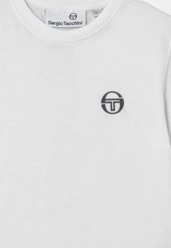 Sergio Tacchini NOLIN JR UNISEX - Print T-shirt - White/tango Red -Sergio Tacchini Sales b526f34de5d446afae72049e2ec972c7