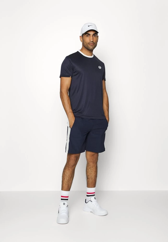 Sergio Tacchini TENNIS YOUNGLINE SHORTS - Sports Shorts - Night Sky/blanc De Blanc 2 Sergio Tacchini TENNIS YOUNGLINE SHORTS - Sports Shorts - Night Sky/blanc De Blanc - Image 2
